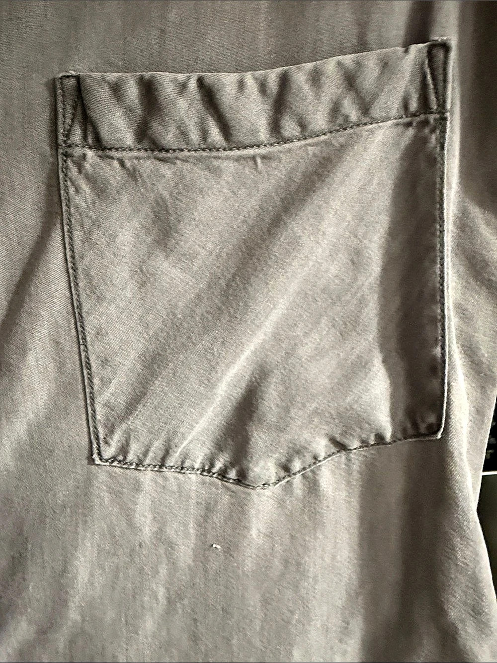 Jack's Girlfriend Gray Button Front Shirt - Picture 3 of 5